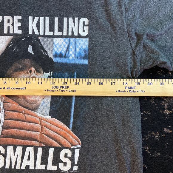 You’re Killing Me Smalls! The Sandlot Gray Short Sleeve Baseball Movie Shirt - Picture 2 of 5